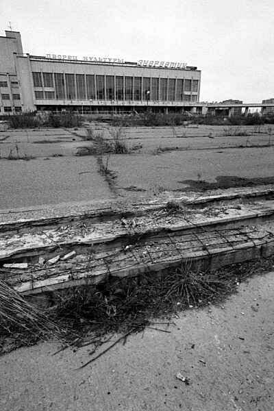 Prypjat, an abandoned city near the Chernobyl disaster site, 1990