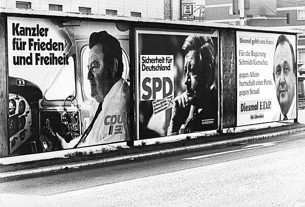 Election posters for the general election, 1980
