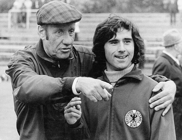 Helmut Schön und Gerd Müller, 1972