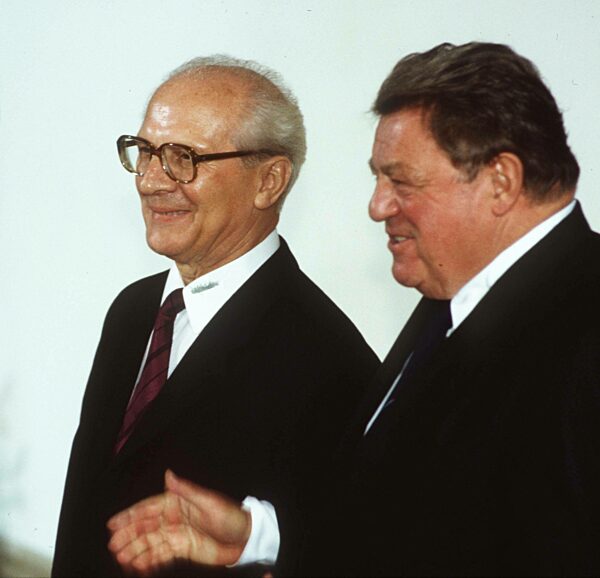 Erich Honecker mit Franz Josef Strauß