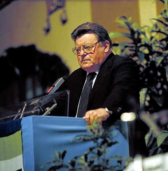 Franz Josef Strauss, Bavarian Prime Minister, CSU, 1984