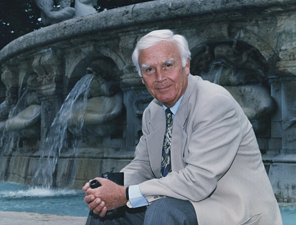 Joachim "Blacky" Fuchsberger at the premiere of "Flames of Love", 1996