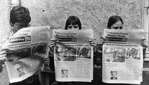 Notausgabe der Münchner Zeitungen während der Druckerstreikes 1978