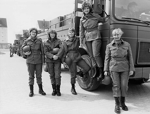 Women in uniforms of the Bundeswehr