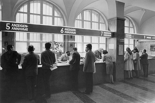 Schalterhalle der Süddeutschen Zeitung