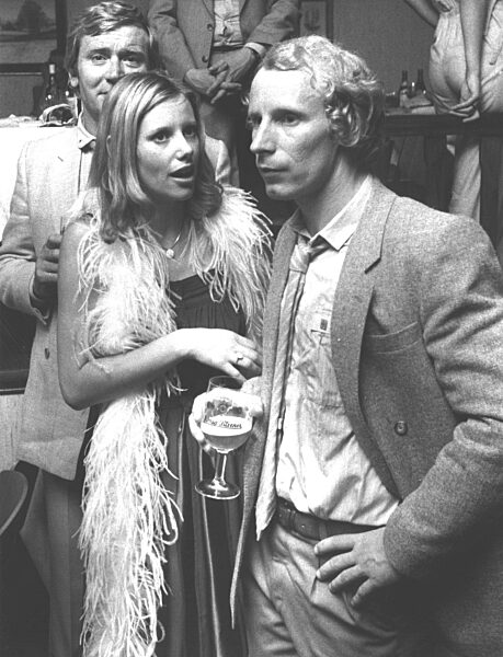 Berti Vogts mit Freundin Monika, 1975