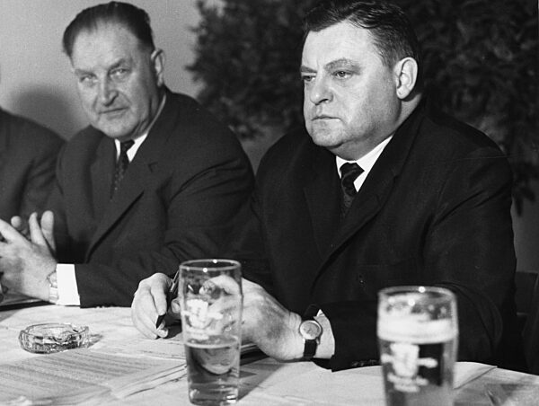 Ramelshagen and Franz-Josef Strauss in Vilshofen, 1964