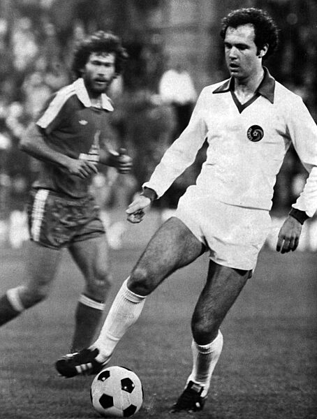 Franz Beckenbauer game scene, around the 1970s