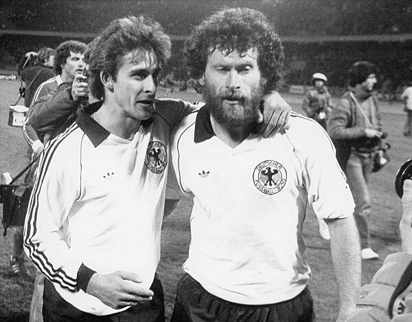 Pierre Littbarski and Paul Breitner, 1982