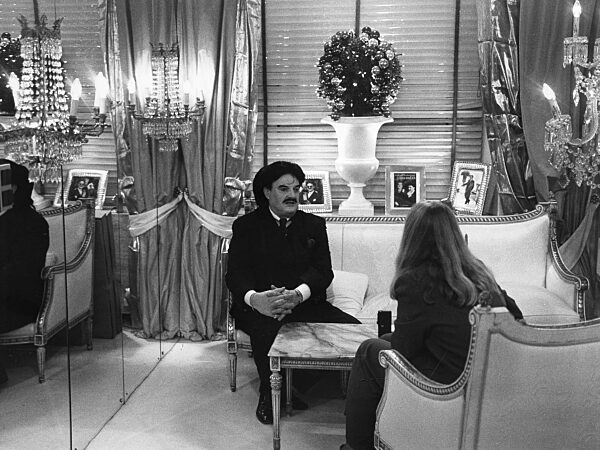 Rudolph Moshammer in his studio, 1999