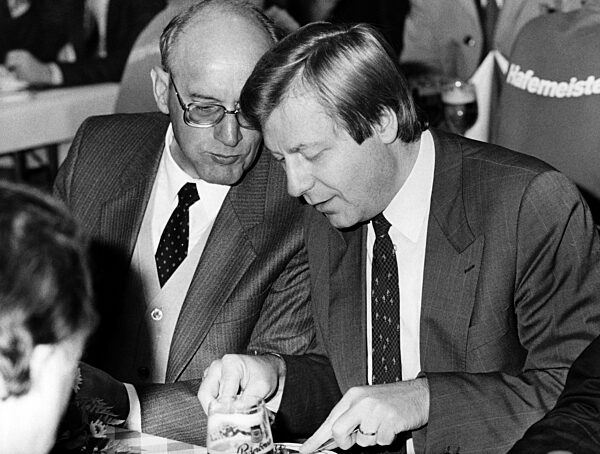 Heinz Nixdorf and Eberhard Diepgen, 1984