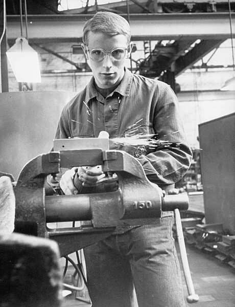 Berti Vogts als Lehrling, 1966