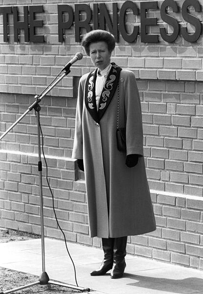 Princess Anne visiting the Royal Air Force, 1994