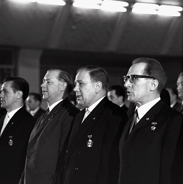 Erich Honecker, Alois Bräutigam und Gerhard Grüneberg