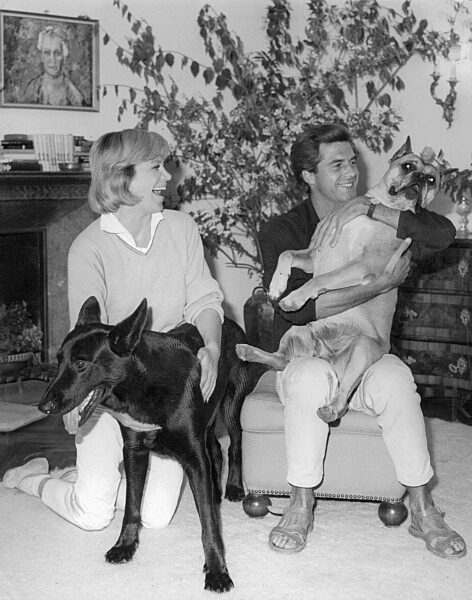 Hildegard Knef und ihr Ehemann David Cameron-Palastanga, 1962