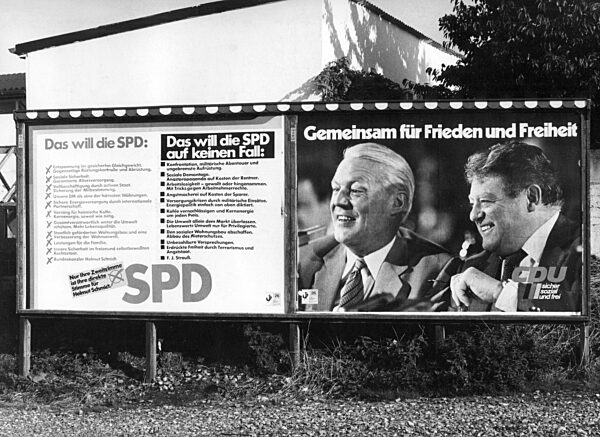 Election posters on the occasion of the federal election, 1980