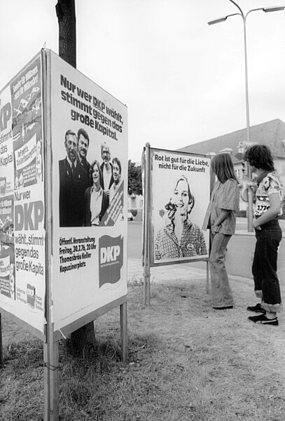 Election posters on the occasion of the federal election, 1976