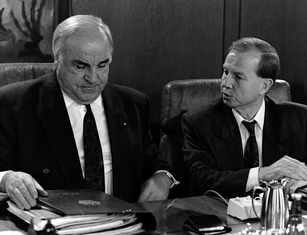 Helmut Kohl and Friedrich Bohl, Bonn 1993