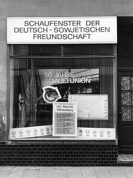 Shop window decoration, 1972