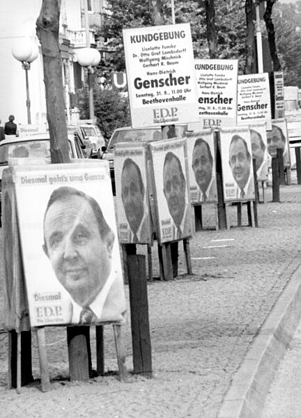 Election poster of the FDP, 1980