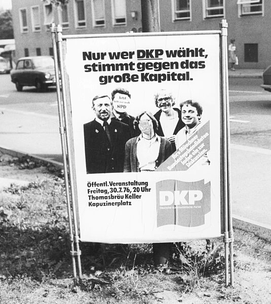 Election poster on the occasion of the federal election, 1976