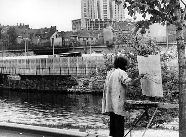 Künstler an der Berliner Mauer