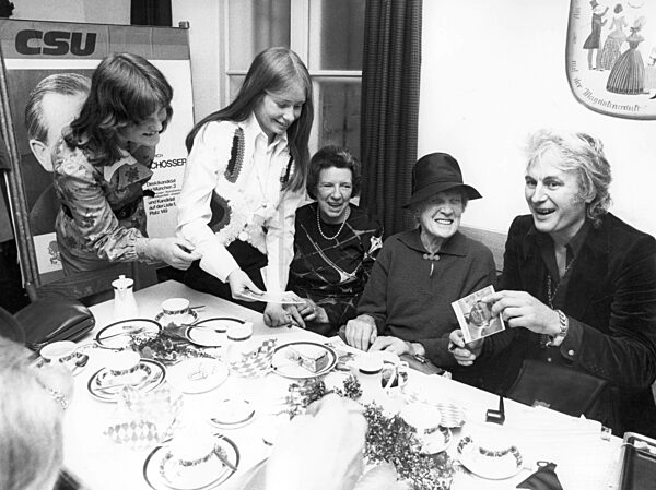 Election party of the CSU after the state election, 1974