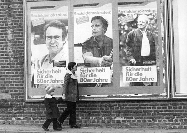 Poster campaign of the SPD on the occasion of the federal election, 1979