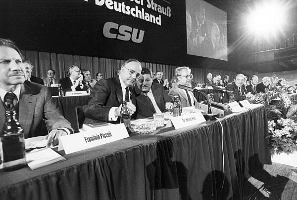 CSU election campaign event, 1980