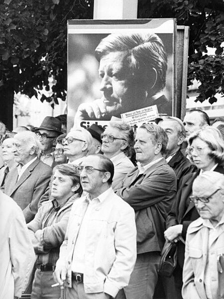 SPD rally on the occasion of the federal election, 1980
