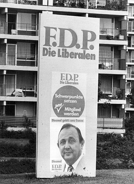 FDP election poster on the occasion of the federal election, 1980