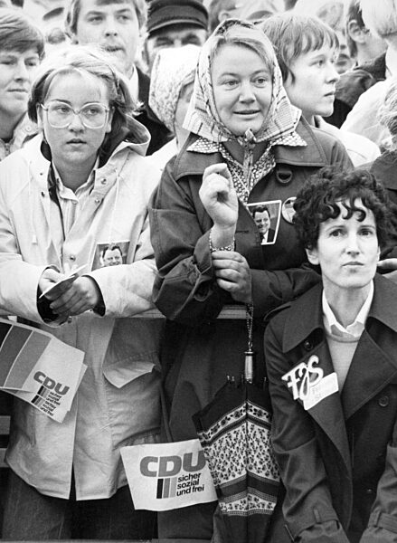 Election campaign event of the CDU, 1980