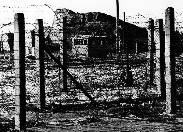 Ansicht der Berliner Mauer 1961