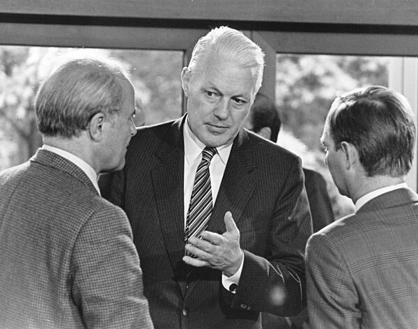 Alfred Dregger, Gerhard Stoltenberg, Wolfgang Schaeuble, 1984