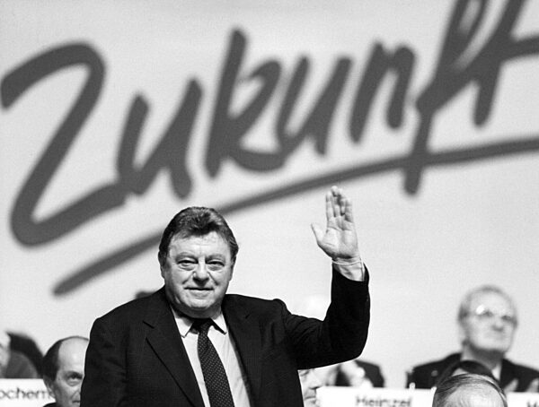 Franz Josef Strauss on the Deutschlandtag (German Day) of the Union in Dortmund, 1986