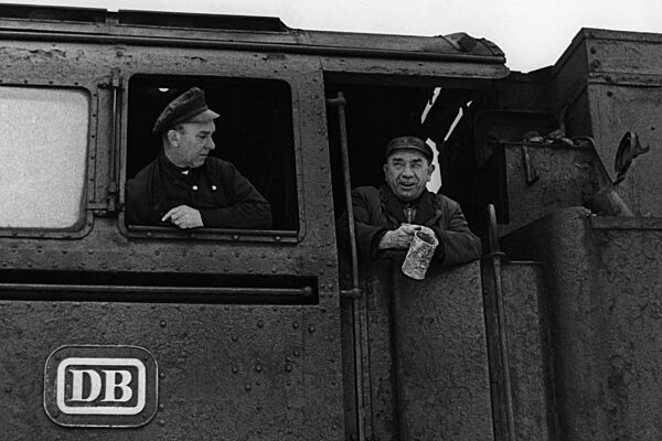 Locomotive driver and stoker, 1989