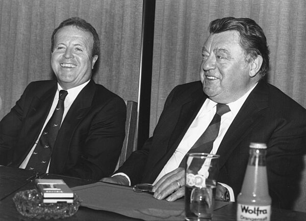 Gerold Tandler and Franz Josef Strauss, 1970s or 1980s