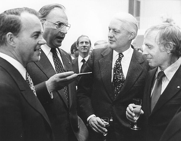 Ernst Albrecht, Helmut Kohl, Gerhard Stoltenberg and Heiner Geissler
