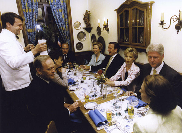 Schröder, Clinton, Chirac und Chretien, 1999