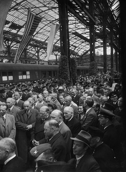 Erste Fahrt des Alpen-Nordsee-Express, 1947