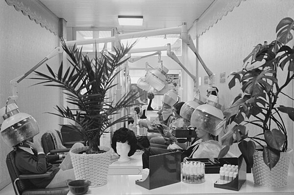 Hair salon in the Olympic Village, 1972