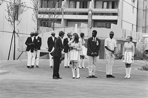 Somali delegation in the Olympic Village, 1972