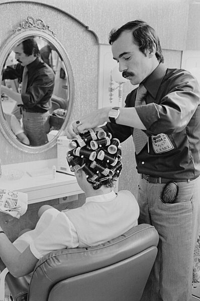 Hair salon in the Olympic Village, 1972