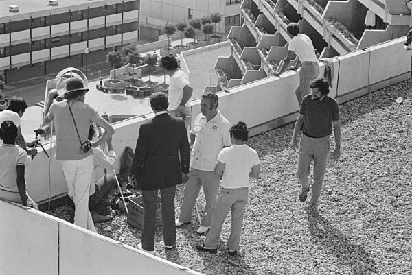 The Olympic Village during the hostage-taking in Munich, 1972