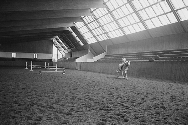 The Olympia-Reithalle (Olympic Riding Hall) in Munich, 1971