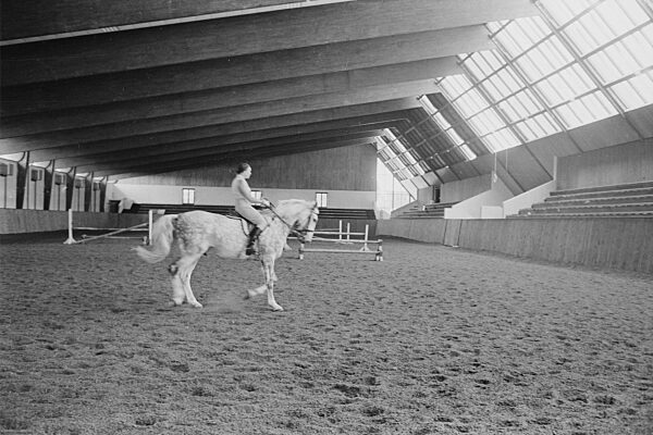 The Olympia-Reithalle (Olympic Riding Hall) in Munich, 1971