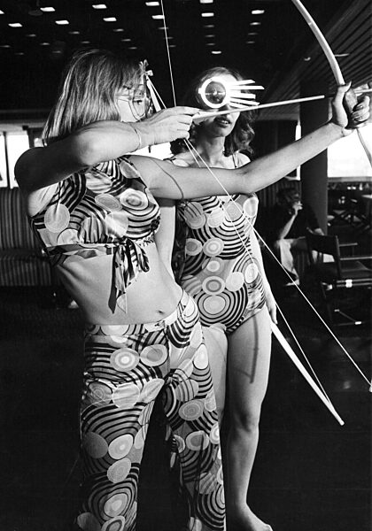 Fashion show in Munich during the Olympic Games, 1972