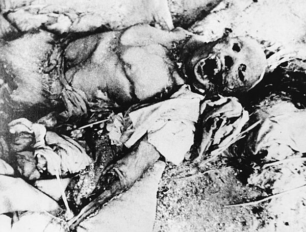 Toter in Nagasaki, 1945