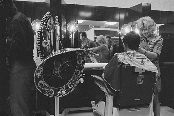 Hairdressing salon in the Olympic Village, 1972