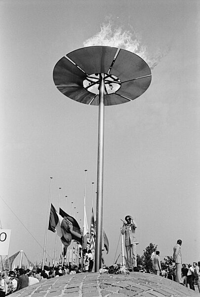 Mourning ceremony during the Olympic Games in Munich, 1972